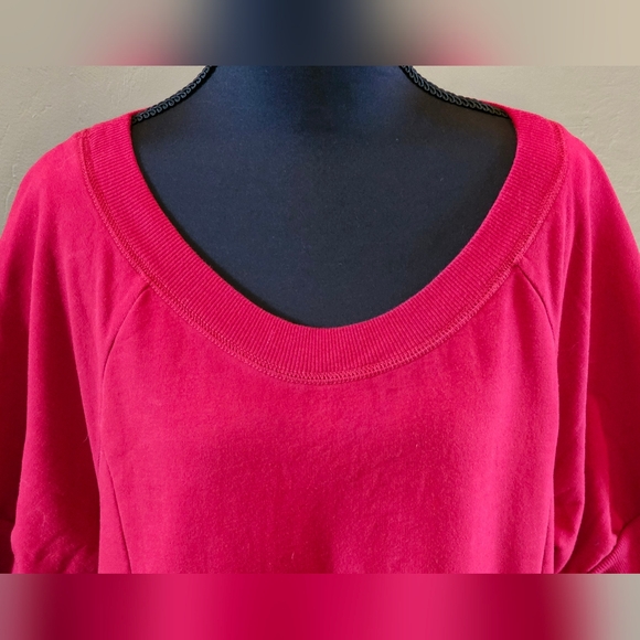 [EXPRESS] Red Sweater Dress ♡ Cuffed  Sleeve Scoop Neckline《L》 - Picture 6 of 16